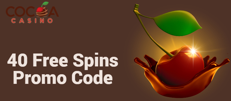 40 free spins promo codes in Cocoa casino.